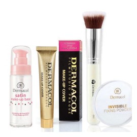 KIT Prebase Satin 30ml +Make-up Cover+ Polvo + Brocha